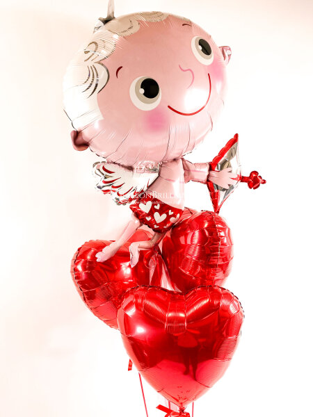 Herzballonstrauß "Cute Cupid"