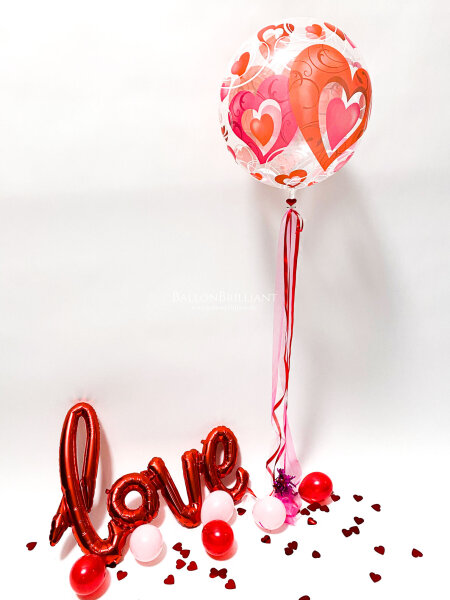 Kugelballon "Herzi" + love