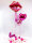 Folienballon "Kussmund" + Herzen + love