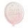Rose Gold Foiled Confetti Balloon Shaped Plates Pack