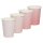 Ombre Pink & Rose Gold Foil Cups