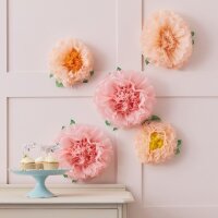 Tissue Paper Flower Pom Poms