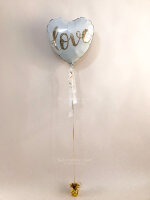 Herzballon "Glitter Love"
